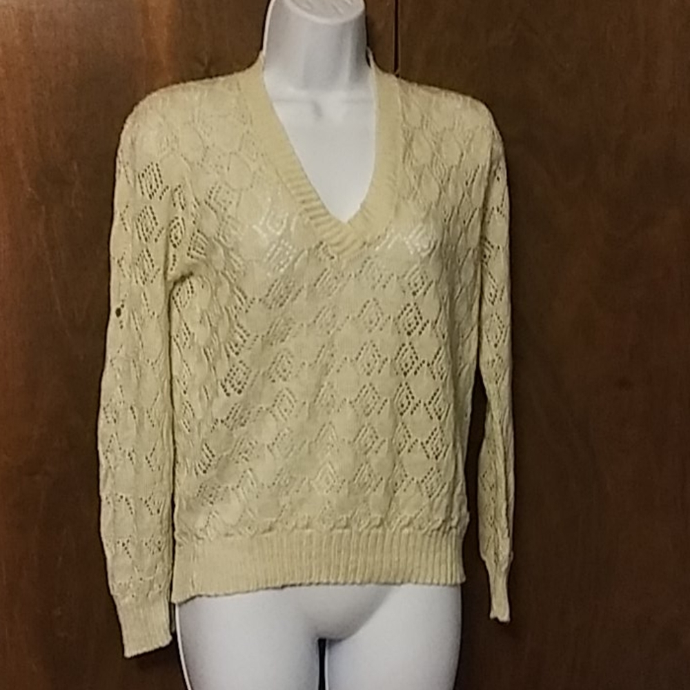 ROSE - CREME KNIT SHELL SWEATER